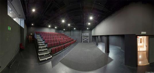 Interior de Sala Margarita Xirgú (De Sergio Parra, obtenida en https://www.teatroespanol.es/espacios)